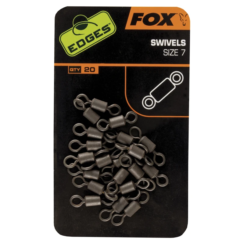 Fox Edges Swivels Standard Size 7, 20-pack 3 Fox Edges Swivels Standard Size 7, 20-pack