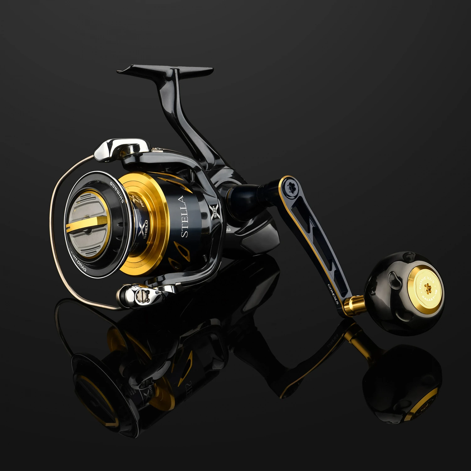 Gomexus 70mm Aluminium Power Handle With 45mm Knob - Black Gold 4 Gomexus 70mm Aluminium Power Handle With 45mm Knob - Black Gold – Bild 2