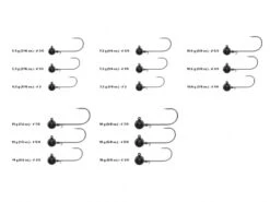 Jaeger Tungsten Ball Jig Head 9 Jaeger Tungsten Ball Jig Head -Angelprodukte Geschäft PRC JG BM 10 6 1 0r 2