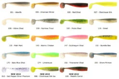 Lunker City Shaker Shad 11,5cm (8-Pack) -Angelprodukte Geschäft SHAKERSHAD115r 2